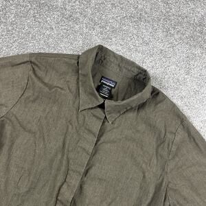 Patagonia Button Up Shirt Womens 4 Snap Vintage Outdoors Hiking Lightweight